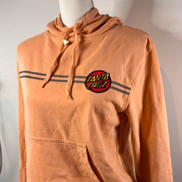 Santa Cruz Skateboard Reflective Pullover Mid weight Women’s Hoodie Size Small - Picture 2 of 4